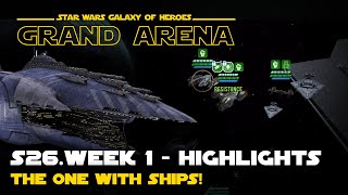 S26W1 Fleet Highlights  Malevolence vs Executor  more GAC  SWGOH Grand Arena [upl. by Nybbor825]