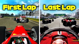 Every Lap The F1 Game Gets NEWER [upl. by Adnaerb198]