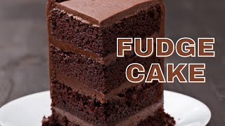 Fudge Cake  Fudge Cake Recipe  Bitrecipes [upl. by Otxis]