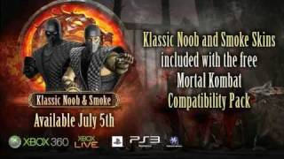 Mortal Kombat 9 Compatibility Pack 2  Noob Saibot amp Smoke costume [upl. by Eelsnia545]