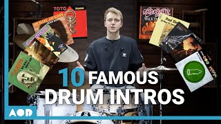 10 Famous DRUM INTROS Everyone Should Know  Finding Your Own Drum Sound [upl. by Chouest]