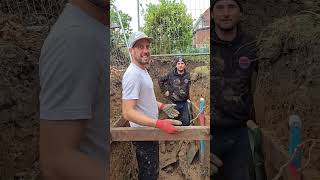 Episode 1 bricklayer construction garden footings extension digging [upl. by Rehm749]