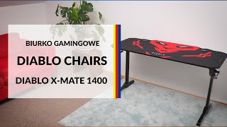 Biurko gamingowe Diablo Chairs Diablo XMate 1400  dane techniczne  RTV EURO AGD [upl. by Airtal]