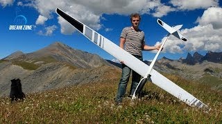 Flying into the wild Emparis with an Alpina 4001 Pro Tangent  RC electric glider [upl. by Relyat]