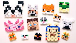 10 Easy Minecraft Perler Bead Animals Keychains amp Magnets DIYs [upl. by Nevag825]