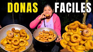 Deliciosas DONAS caseras a leña  NATHALIA [upl. by Colston]