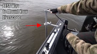 Best Garmin Livescope Mount for Your Boat Complete Setup Walk Through [upl. by Barabas]