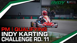 2024 Indy Karting Challenge Rd 11  QUALIFYING PM GROUPS  Whiteland iN [upl. by Eimma507]