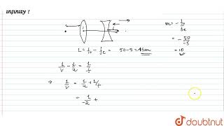 A Galilean telescope is constructed by an objective of focal length 50 cm and a eyepiece of foca [upl. by Breana]