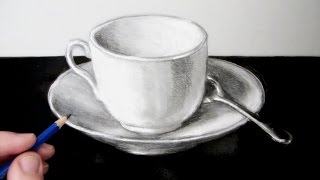 How to Draw a Still Life A Cup and Saucer [upl. by Mehelhteb]