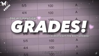 432Hz  GRADES  “I Always Get The Best Grades” One Affirmation [upl. by Mashe]