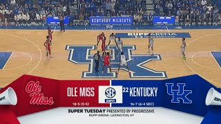 22 Kentucky vs Ole Miss Basketball Highlights 2132024 [upl. by Cowden]