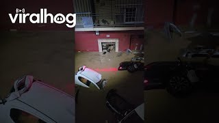 Neighbors Help Those in Trapped in Cars by Sudden Flash Flood  ViralHog [upl. by Gisella3]