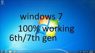 HOW TO INSTALL WINDOWS 7 32BIT64BIT ON YOUR 6TH7TH GEN COMPUTER 2017 [upl. by Ednalrim]