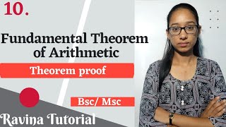 10 Fundamental Theorem of Arithmetic  Number Theory  Ravina Tutorial  in Hindi [upl. by Elyl909]