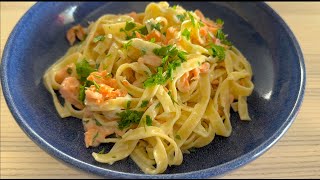 How to cook creamy salmon pasta like a proper Italian Easiest Smoked salmon pasta [upl. by Nelra568]