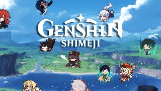 Genshin Impact Shimeji mascot desktop pet for Android Mobile [upl. by Lohse]