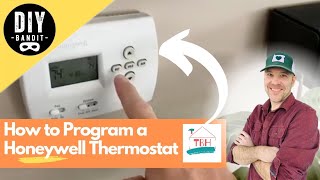 ️🔥 How to Program Set amp Reset a Honeywell Programmable Thermostat➔ Easy amp Fast Instructions [upl. by Nol]