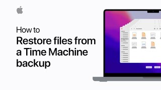 How to restore files from a Time Machine backup  Apple Support [upl. by Anallese]