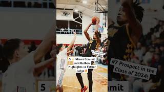 5 Star Miami Commit Jalil Bethea 25 Point Game Highlights 🔥 highschoolsports basketball shorts [upl. by Alehcim855]