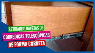 corrediças telescópicas  como retirar gavetas whats 19 995366022 [upl. by Etrem]