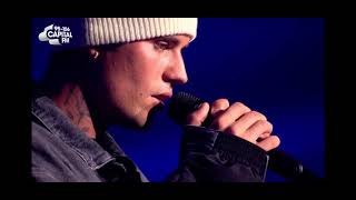 Justin Bieber  Lonely Live At Capital Jingle Bell Ball 2021 [upl. by Anayek]