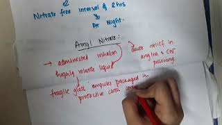 4 6 amyl nitrate mp4  PHARMACOLOGY [upl. by Barny688]