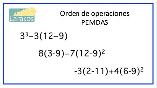 Orden de operaciones con PEMDAS ejemplo 2 [upl. by Mcspadden]