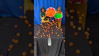 Wrold Best ping Pong Ball Roll Challange games shorts [upl. by Kilar]