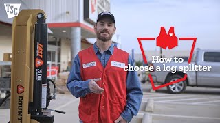 How to Choose a Log Splitter  Tractor Supply Co [upl. by Gillead]