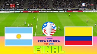 ARGENTINA vs COLOMBIA  Final Copa America 2024  Full Match All Goals  Football Match [upl. by Adamis]