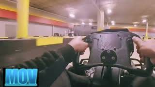 Insane 45 MPH Indoor RaceKarting [upl. by Phillie]