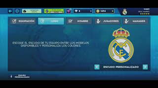 Cómo poner el escudo y el uniforme del real Madrid en dls 24 No olvides subscribirte [upl. by Jezrdna88]