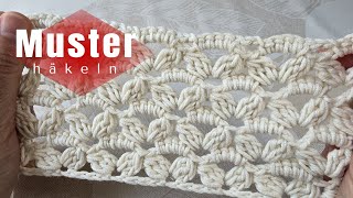 VERY EASY🌼🌼 BlumenHäkelmuster Süße Designs zum Nachmachen [upl. by Ravert482]