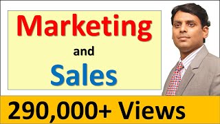 Difference between Marketing and Sales by Prof Vijay Prakash Anand [upl. by Rehpotsirahc]