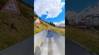 🇨🇭Summer toboggan run in Kandersteg Switzerland travel mountains [upl. by Barthelemy]