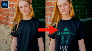 Create Realistic Tshirt Mockup in Photoshop [upl. by Sillaw]