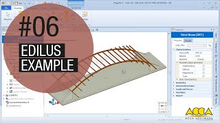 Software Cálculo Estrutural Edilus Example 6 ACCA software [upl. by Eirrod]