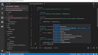 Practical ASPNET Core SignalR  Server  HubContext [upl. by Ruggiero987]