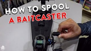 How To Spool A Baitcaster  Reduce Line Twists Backlashes [upl. by Perot]