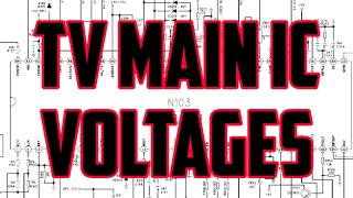 882188238873889188938895 IC PINOUT amp voltages  TV REPAIR  MAIN IC VOLTAGES [upl. by Ayat]