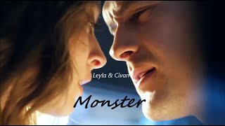 Leyla amp Civan  Monster Leyla HayatAşkAdalet eng sub [upl. by Nahtam879]