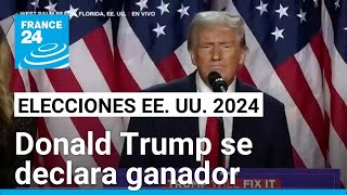 quotQuiero agradecer a Estados Unidos por darme el honor de ser su 47º presidentequot Donald Trump [upl. by Maclaine]