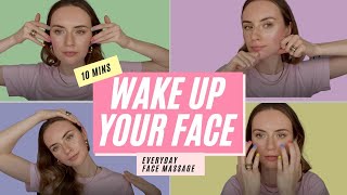 10 MIN EVERYDAY FACE MASSAGE  great after your skincare routine for glowing skin  All You Can Face [upl. by Tayler]