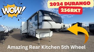 Amazing Rear Kitchen 5th Wheel 2024 KZ Durango Half Ton 256RKT [upl. by Aisatsana]