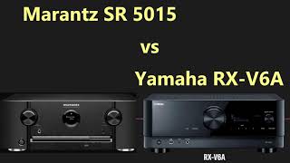 Marantz SR5015 vs Yamaha RXV6A 72 Channel 8K Audio Video Receiver  Technical Specs comparison [upl. by Bibbye431]