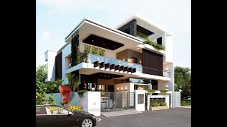 Top 3D home exterior house elevation design modern home house architecture [upl. by Vevine]