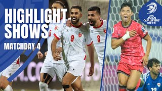 HeadtoHead Four Teams with 10 Pts  Highlight Show – MD 4  AFC Asian Qualifiers™ Road to 26 [upl. by Emmalynne]