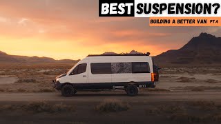 The Best Suspension For Your Sprinter Van Conversion  Building a Better van part 4 [upl. by Evelin296]