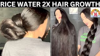 Grow Your Hair 2X Faster with Rice Water  Boost Hair Volume Naturally [upl. by Essinger]